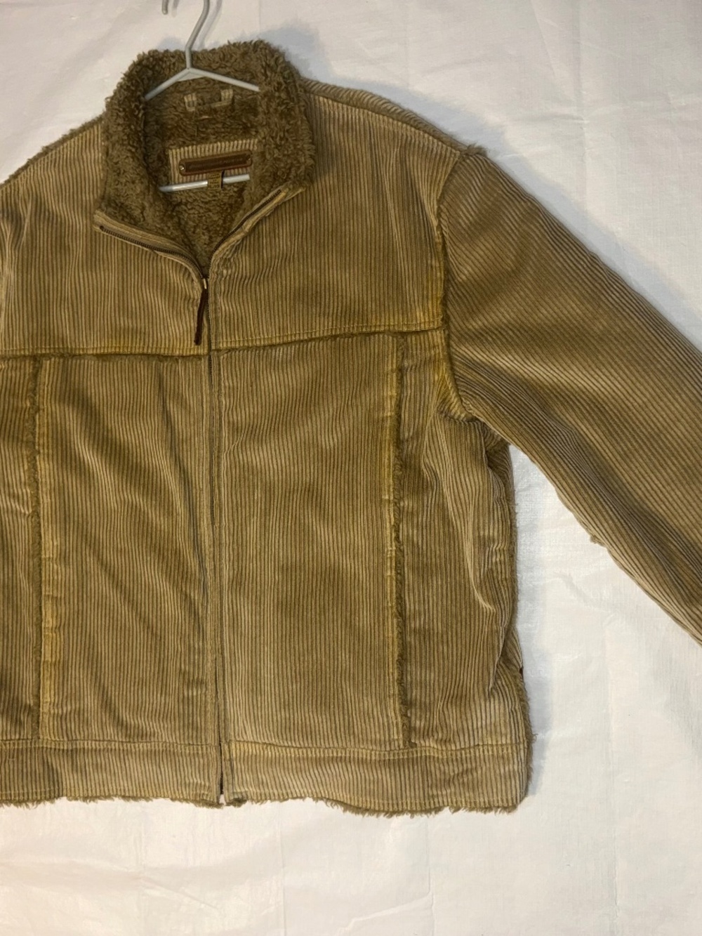 Guess Originals Corduroy Sherpa Lined Jacket Size XL made in korea